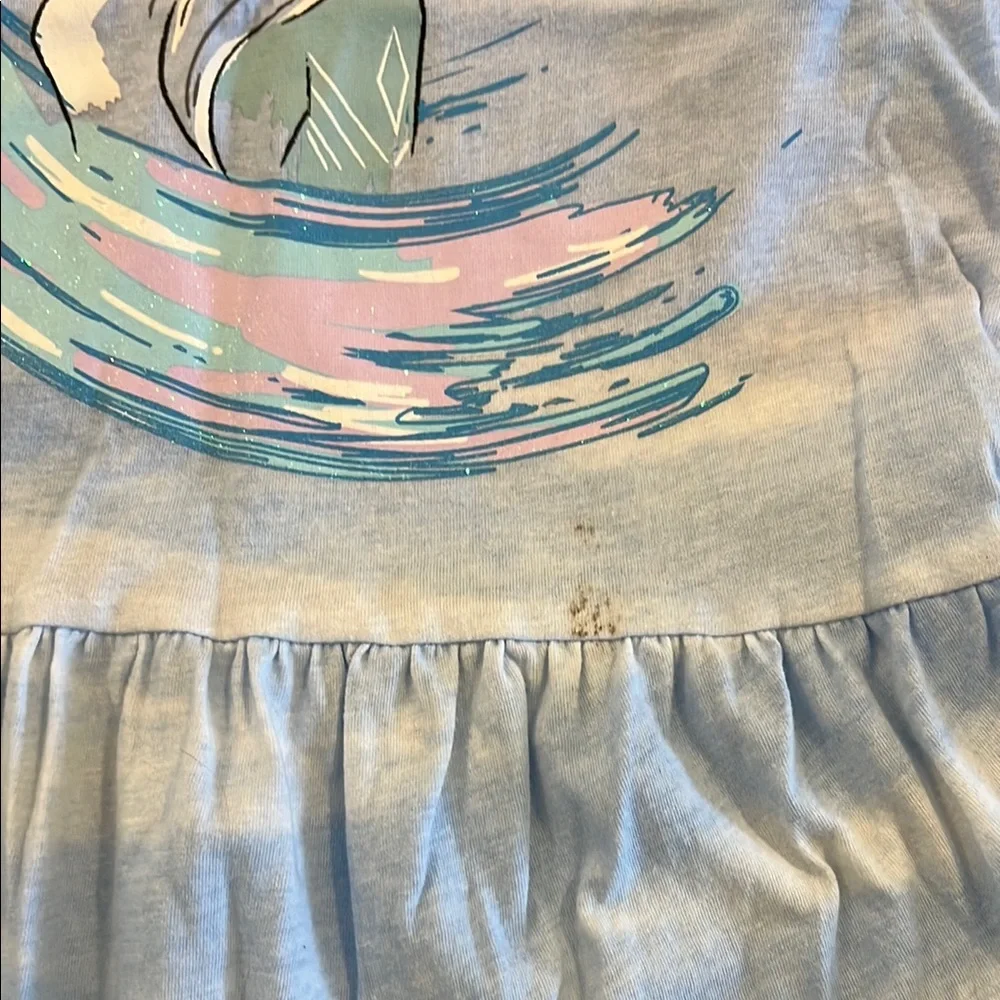 Disney Frozen II Pink and Blue Peplum T-Shirt - Picture 6 of 8
